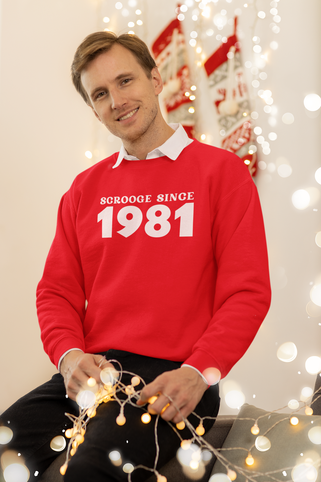 Personalised Scrooge Christmas Jumper