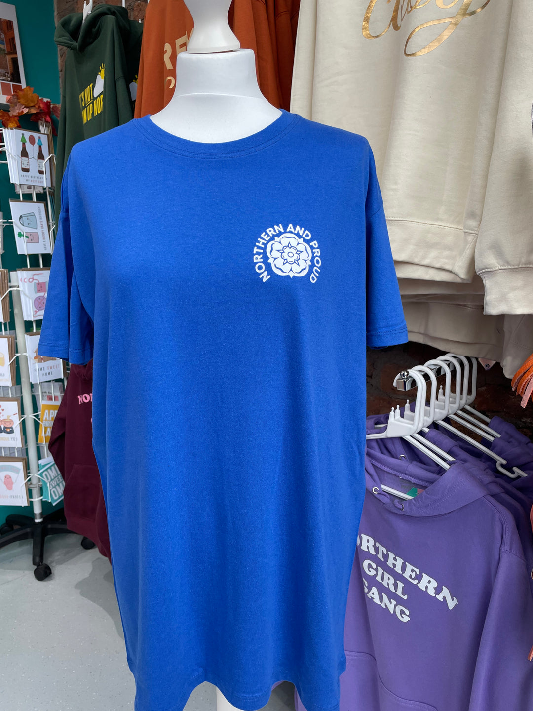 Yorkshire Rose - Royal Blue T-Shirt - Northern Power Garms