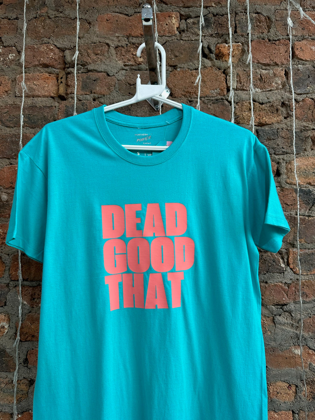 *Dead Good That Tee with Salmon Print (Small)