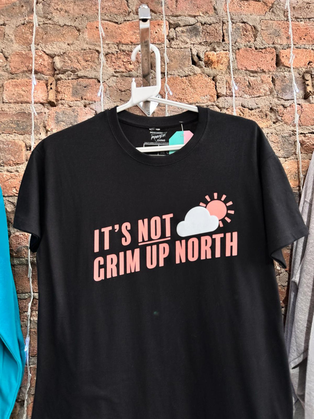 *Black It's Not Grim Up North Tee - Small
