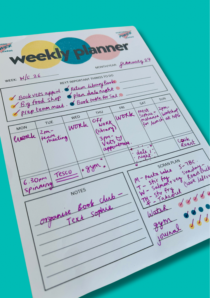 Reyt Good Weekly Planner - DOWNLOAD AND PRINT