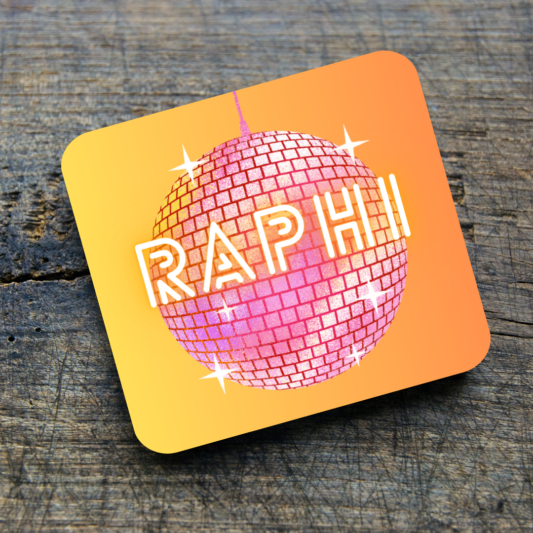 Disco Ball Personalised Coaster
