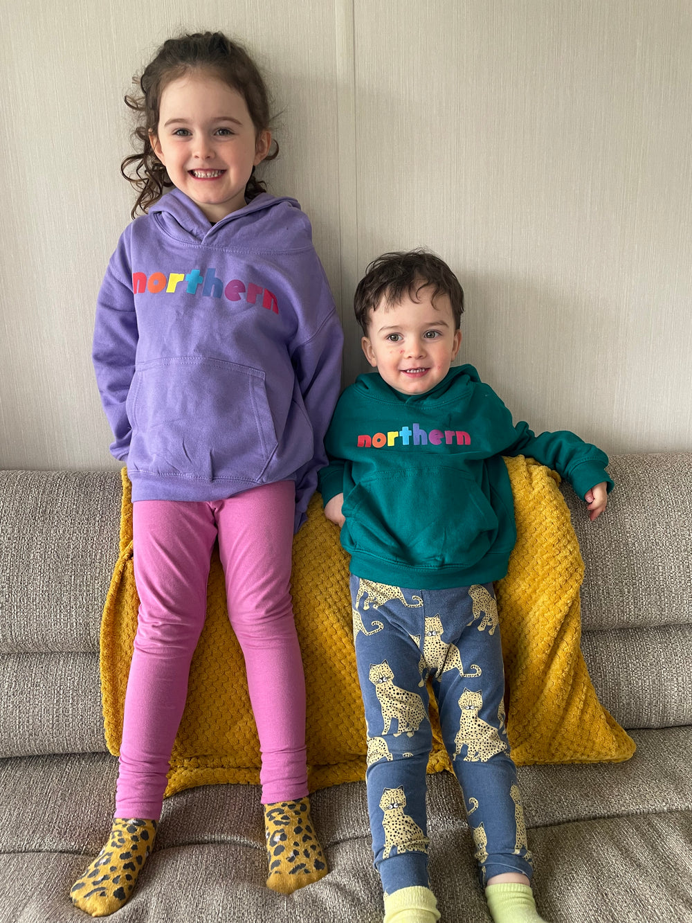 KIDS - Rainbow Northern - Teal or Lavender (Hoodie or Sweater) - Northern Power Garms