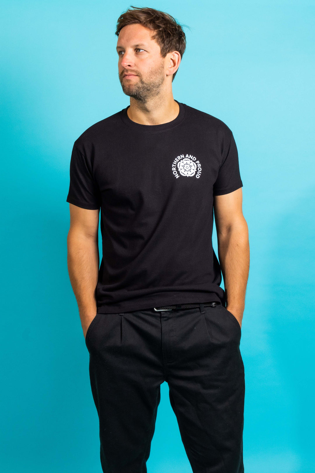 Northern Rose T-Shirt (Red or White Rose) - Northern Power Garms