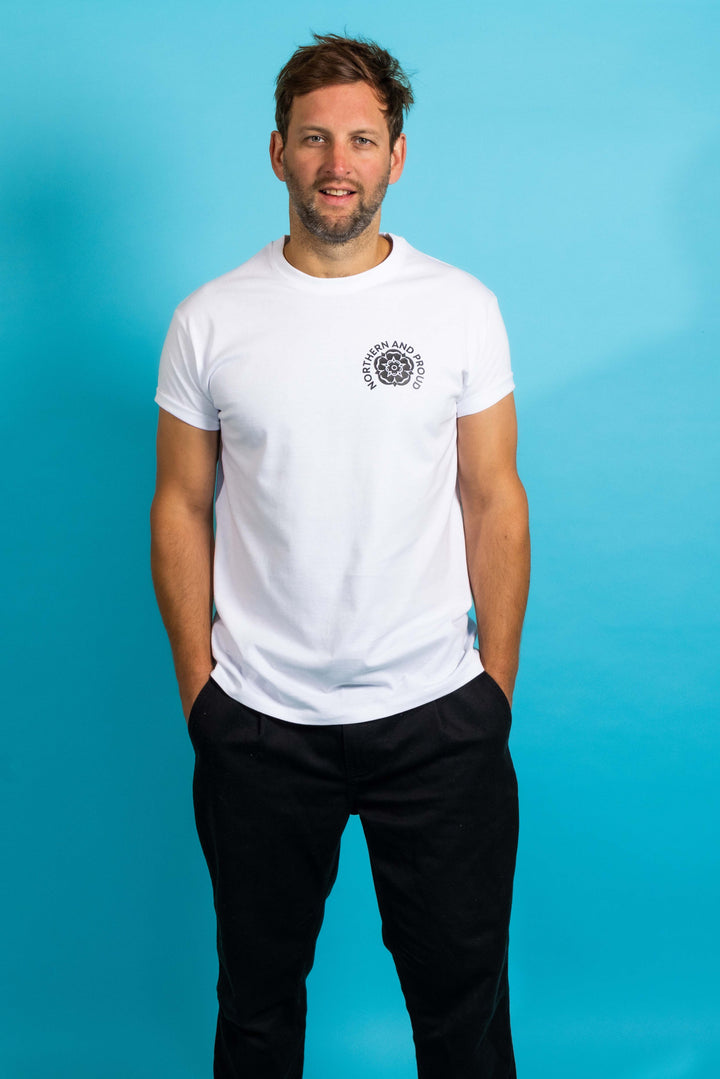 Northern Rose T-Shirt (Red or White Rose) - Northern Power Garms