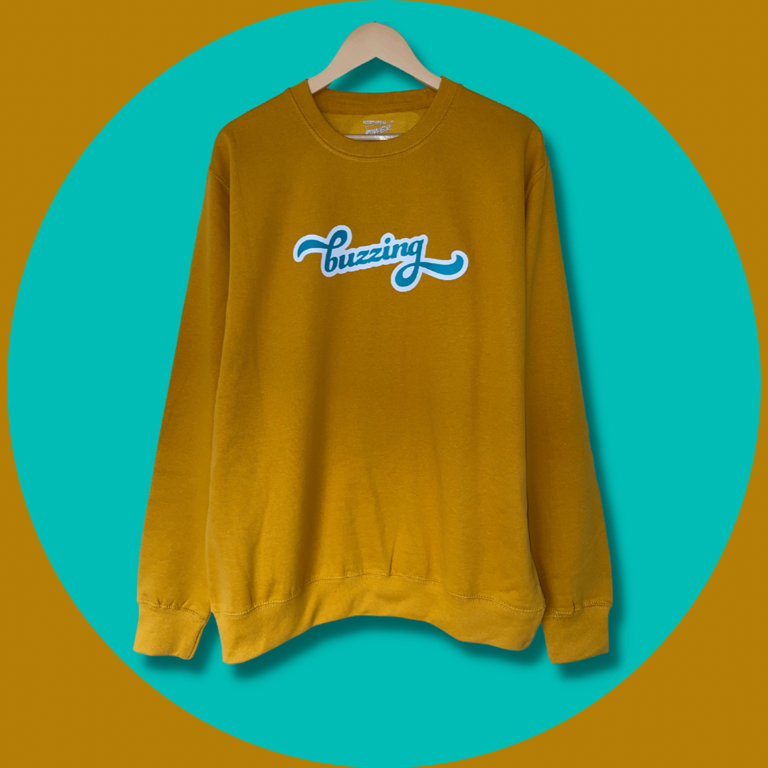 Buzzing Mustard Hoodie or Sweater Northern Power Garms