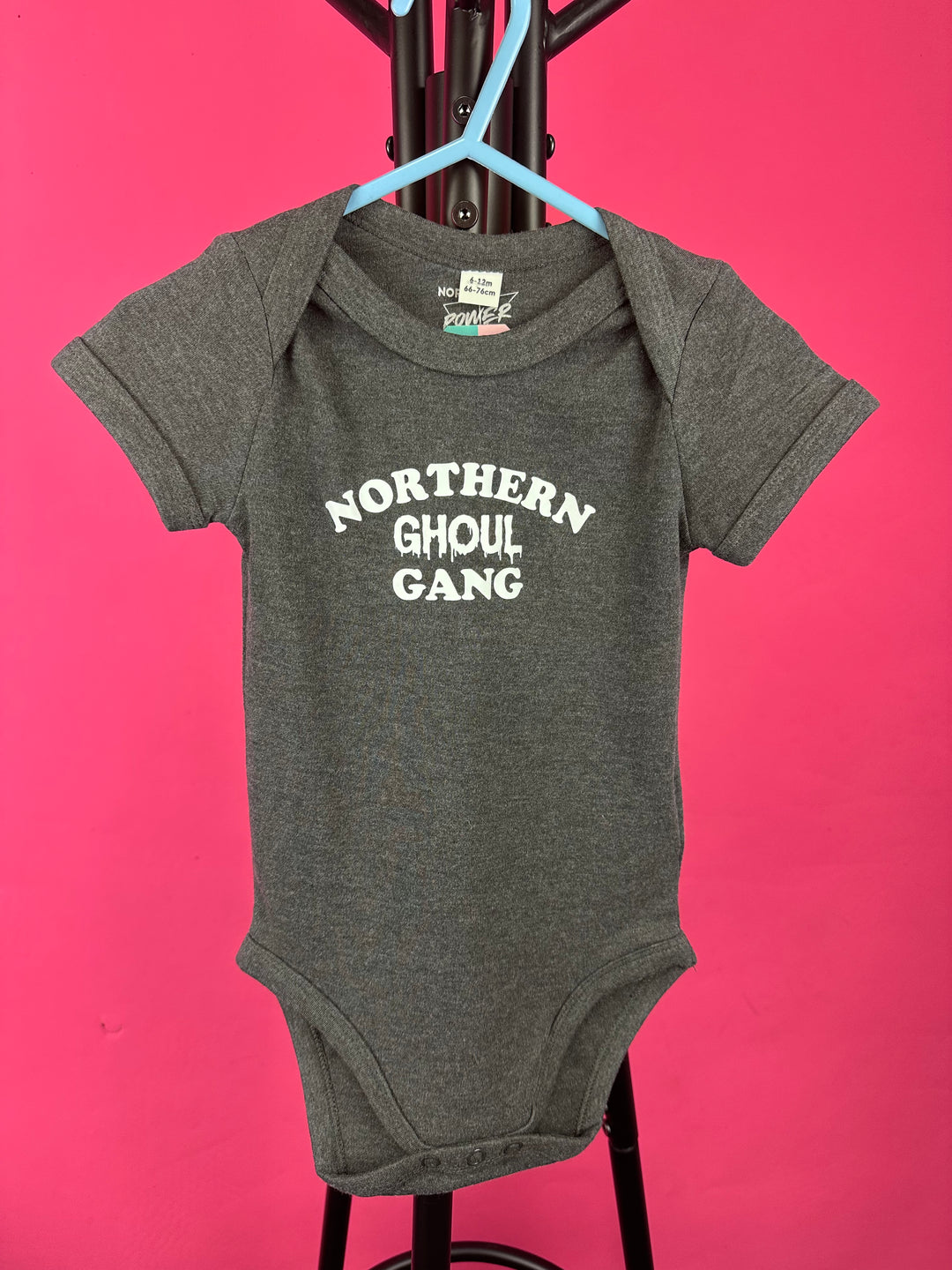 *KIDS - Northern Ghoul Gang Charcoal Baby Vest (6-12 months)