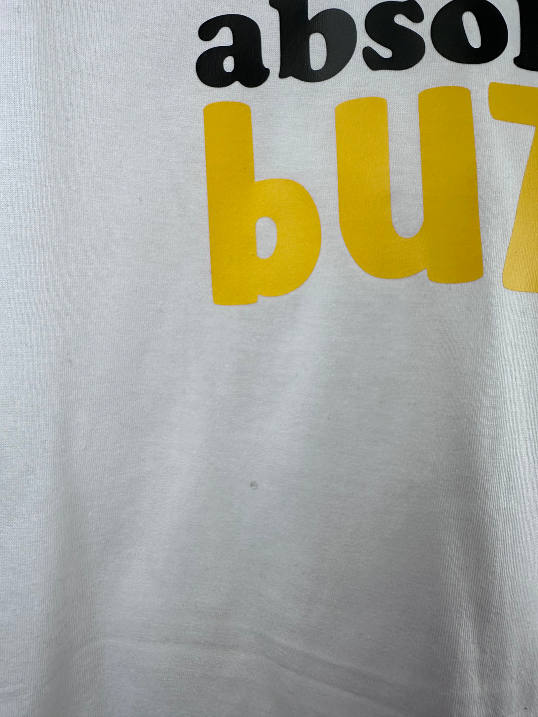 *SECONDS - Absolutely Buzzin White Tee (XL)