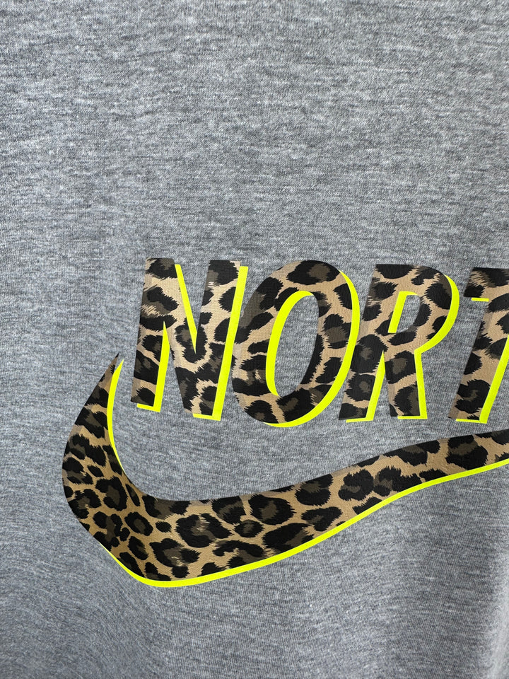 *NORTH Leopard and Neon Grey Tees (SMALL)