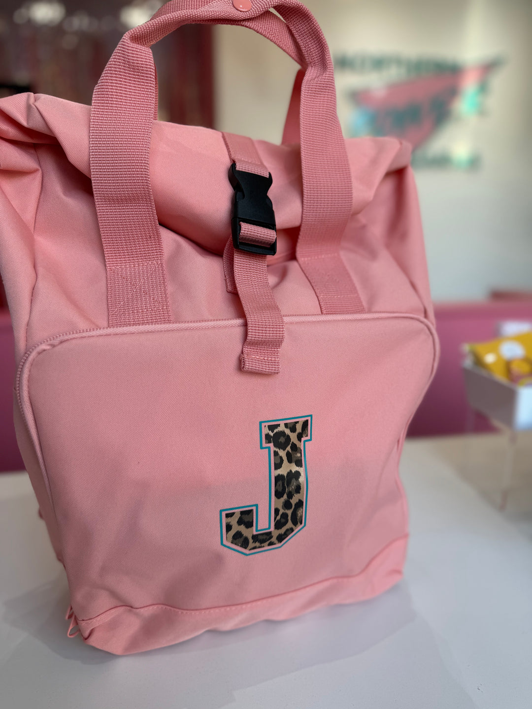 Personalised Roll-Top Rucksack Bag