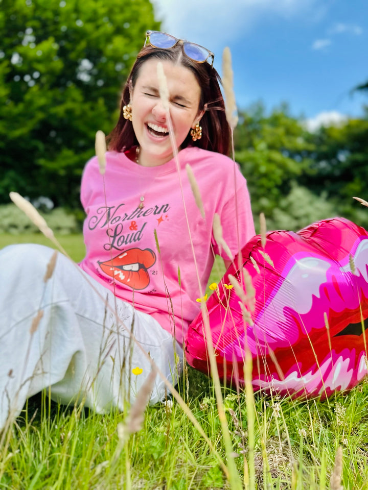 Northern and Loud Pink Tee