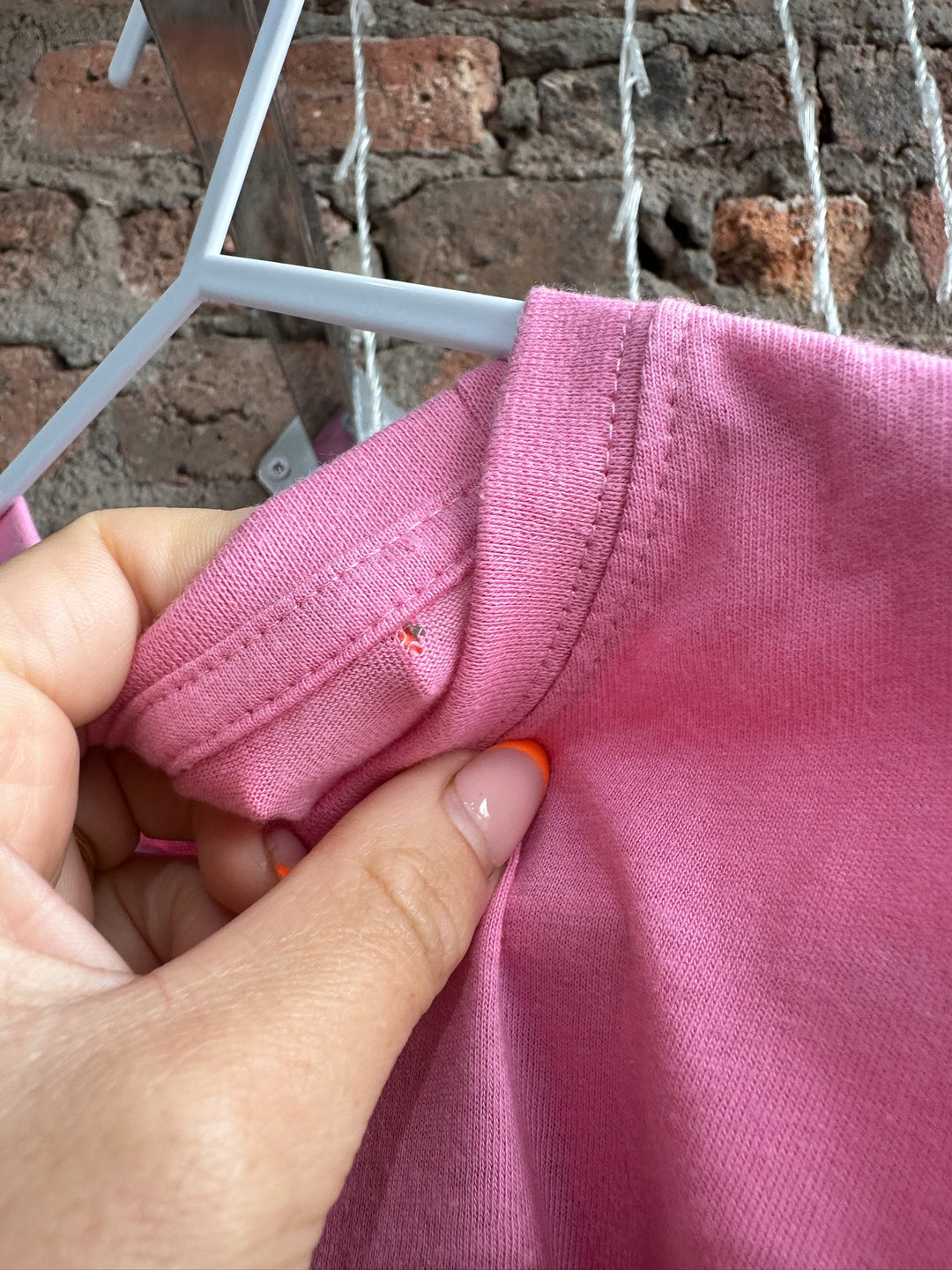 *SECONDS - Kids - Pink EY UP tee (Age 5-6)