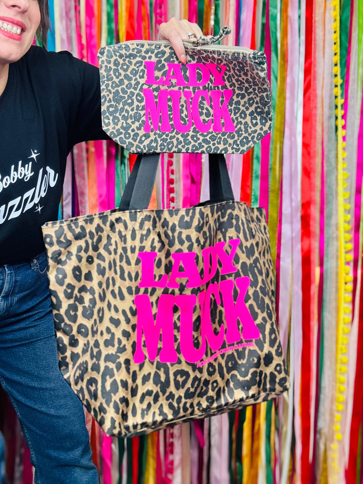 Lady Muck Leopard Print Large Tote Bag (Version 2.0)