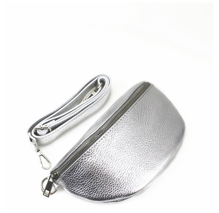 Personalised Leather Chest Bag (Gold or Silver)