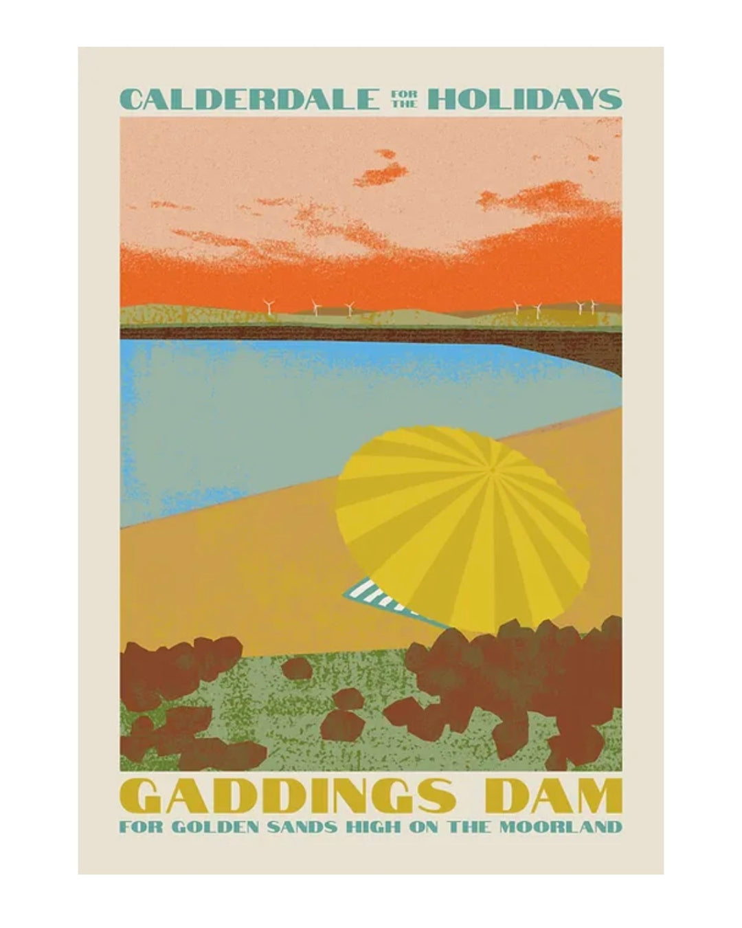 Gaddings Dam A3 Print