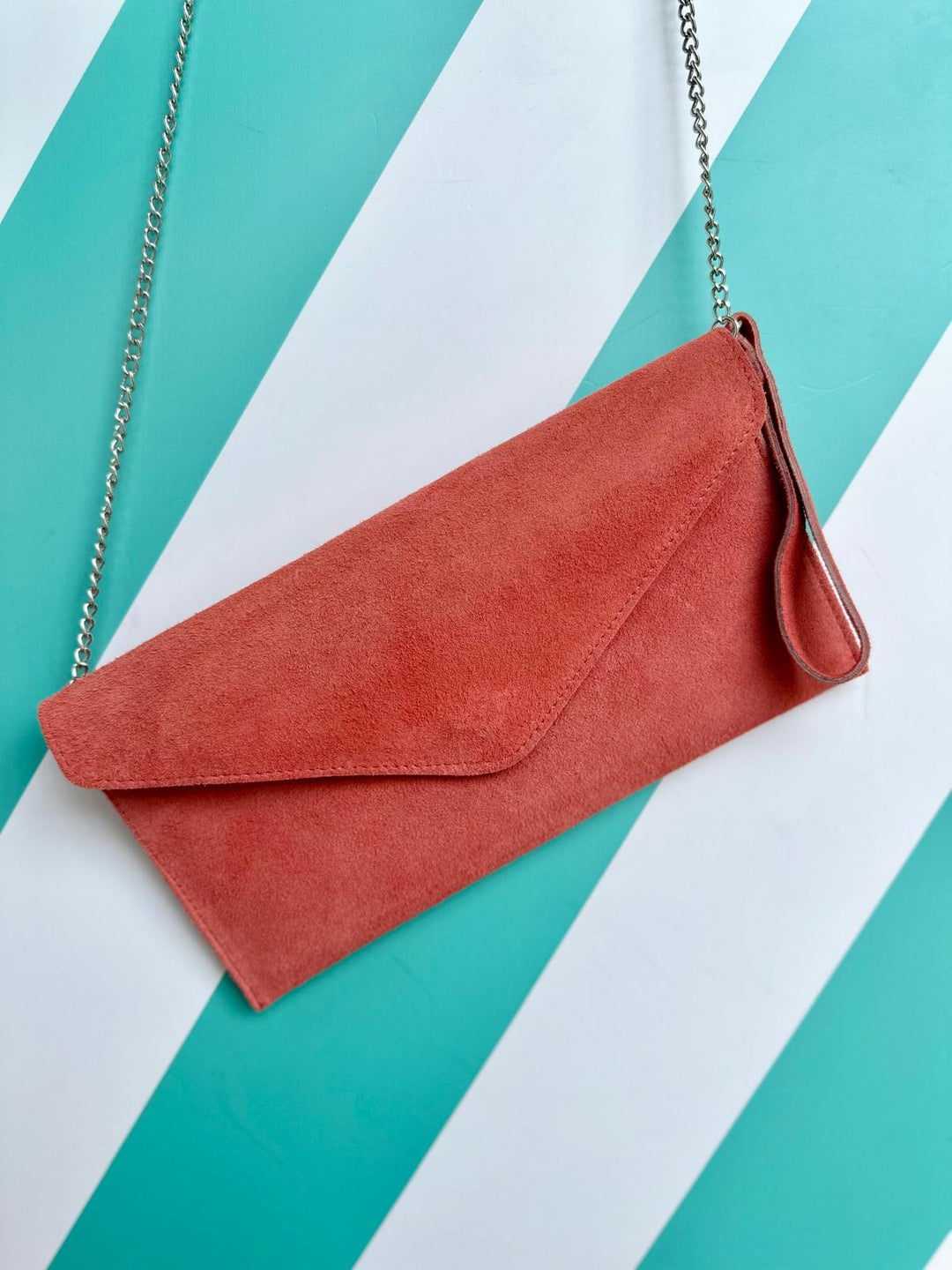 Large Suede Clutch Bag