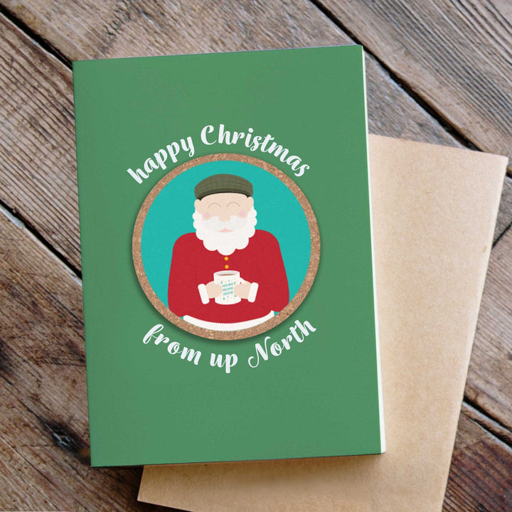 Northern Santa Coaster Card