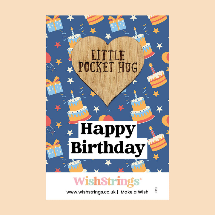 Pocket Hug - Happy Birthday, Birthday Cake Design