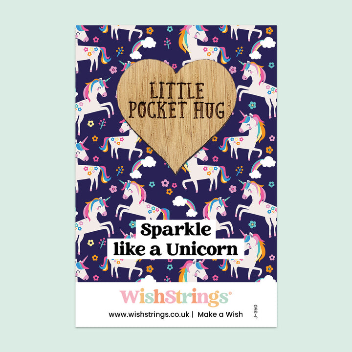 Pocket Hug - Sparkle Like a Unicorn, Magical Unicorn Theme