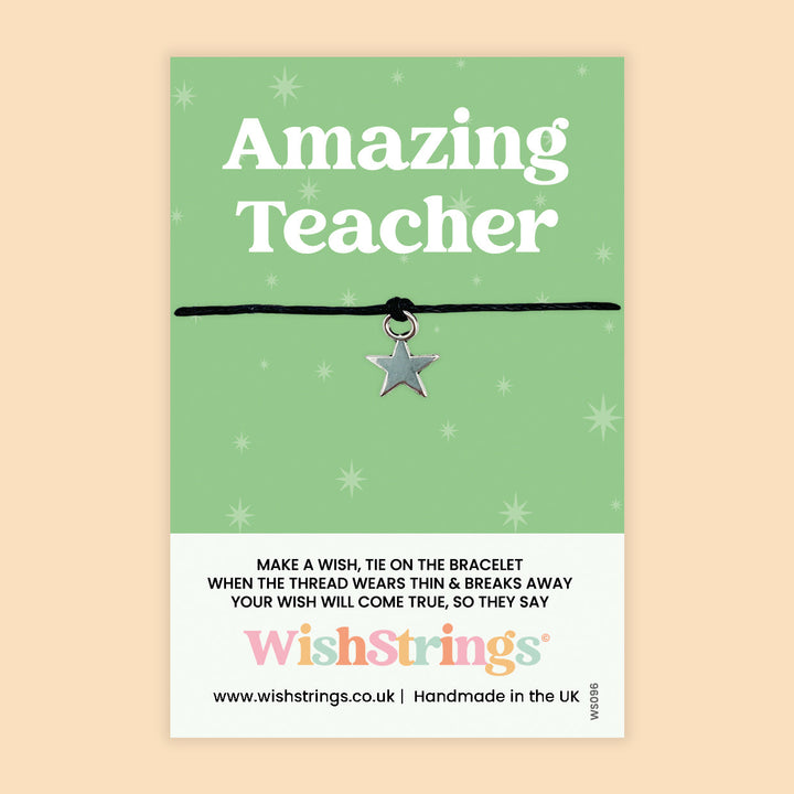 Teacher Wish Bracelet - Thank You Teacher Gift