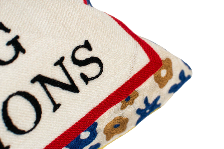 Funny Needlepoint Pillow – I Don’t Cook But I’m Great at Making Reservations