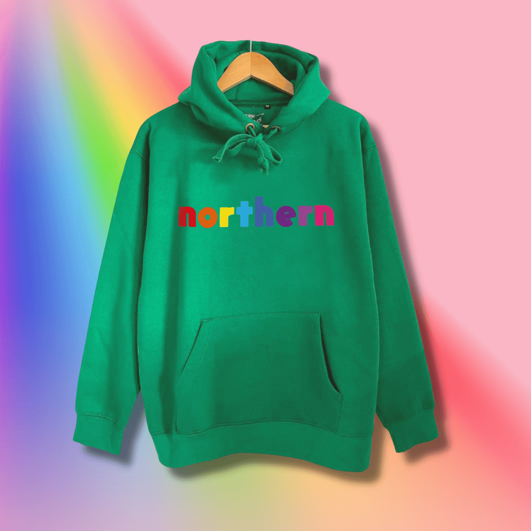 the north face rainbow hoodie